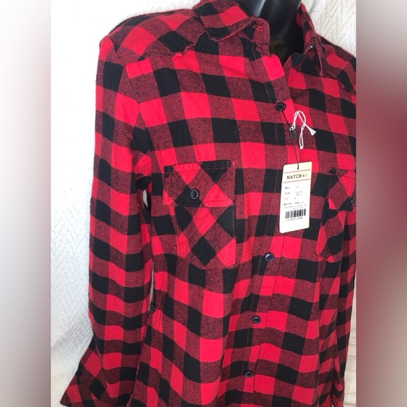Women’s Plaid Shirt MATCHSTICK Brand 100% Cotton NWT - Picture 10 of 10